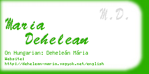 maria dehelean business card